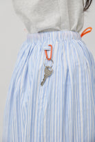 3EIGHTH | Futae Skirt In Blue Seersucker