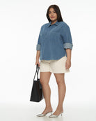 DRESSINGPAULA | Denim Pullover Shirt