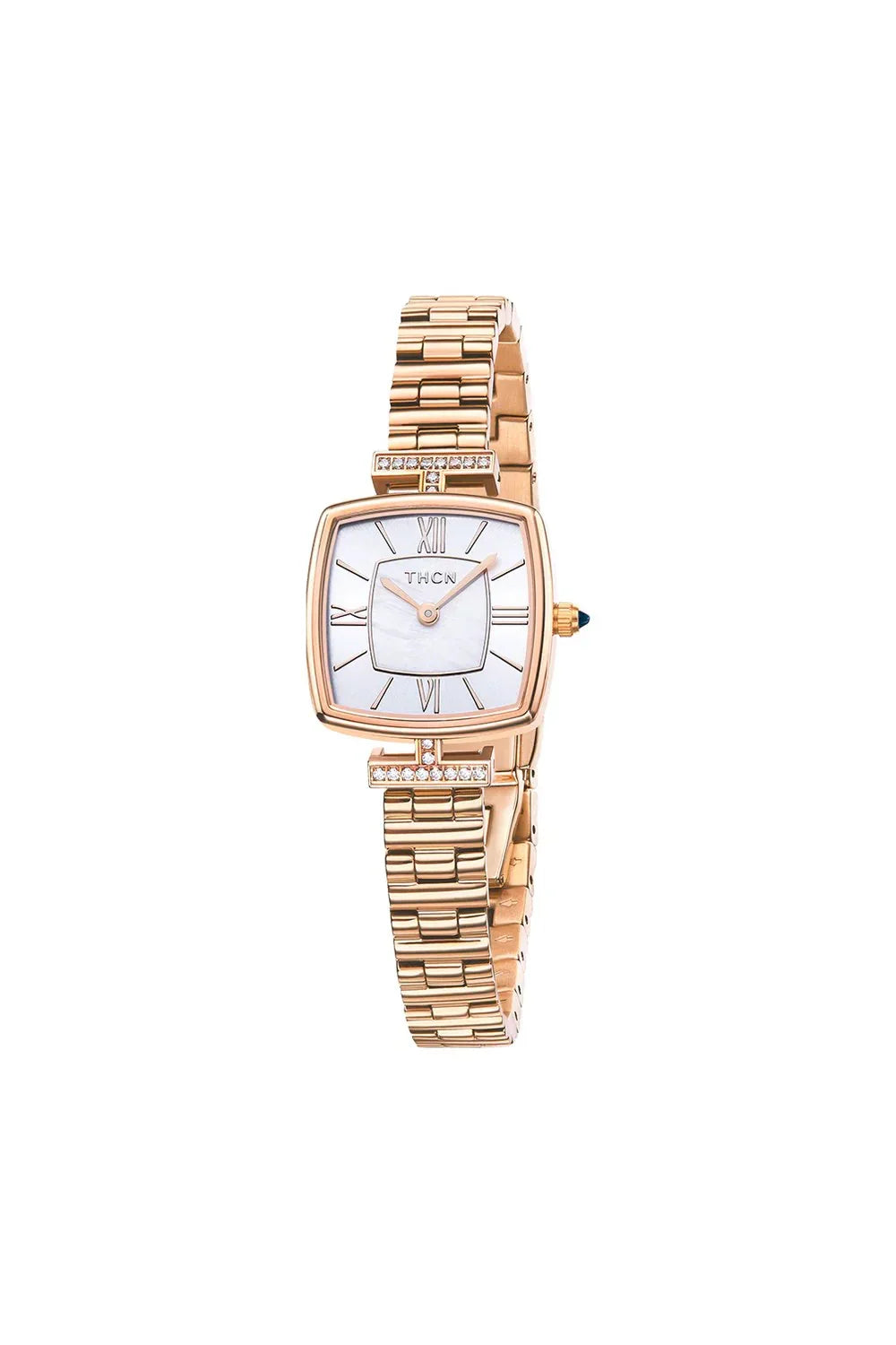 BLACK BY BLUE BRAVE | THCN T· II White Mother-of-Pearl Dial Bracelet Watch