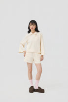 3EIGHTH | Yuru Knit Shorts | Cream