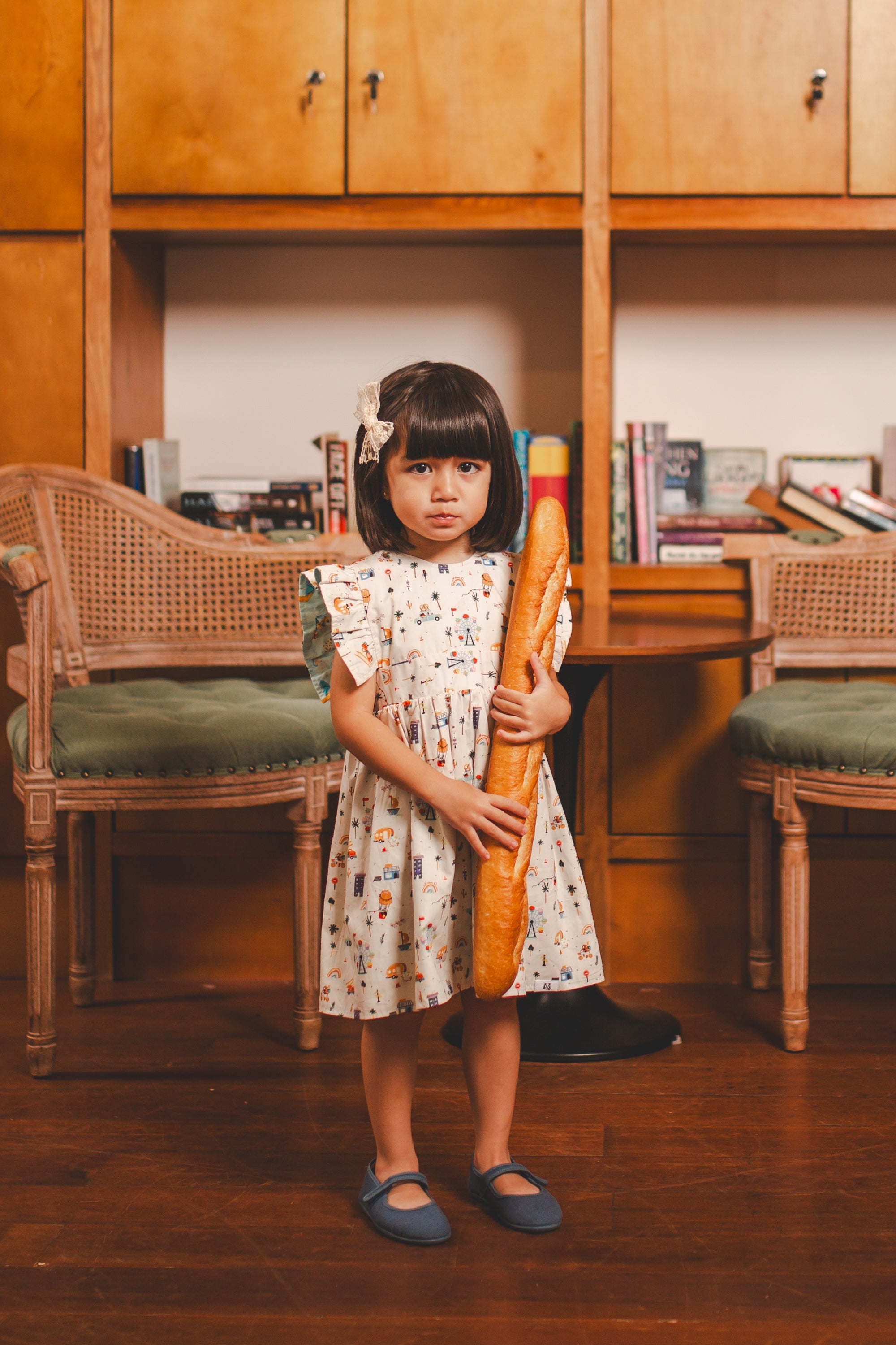 MAISON Q | Tiger Tiger Reversible Flared Sleeves Dress