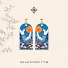 THE ANTECEDENT STORE | Double Blessings Crane Earrings