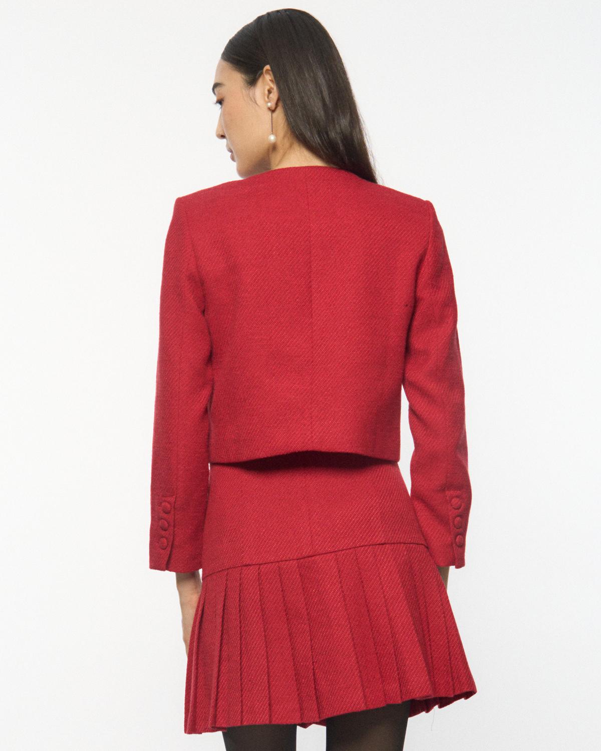 DRESSINGPAULA | Tweed Cropped Cardigan