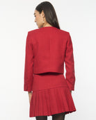 DRESSINGPAULA | Tweed Cropped Cardigan