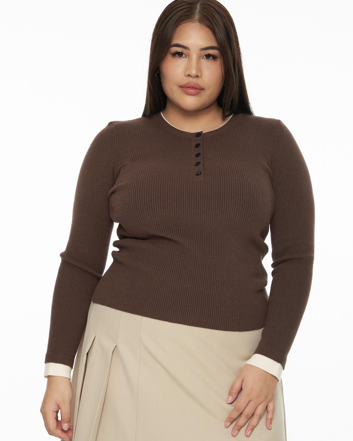 DRESSINGPAULA | Ribbed-Knit Crew Sweater