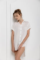 KATRUSS | Shirt Dress, Sunlit Stripes