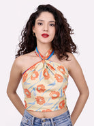 STUDIO QILING | Dancing Poppies Summer Mist Double Side Silk Scarf 100