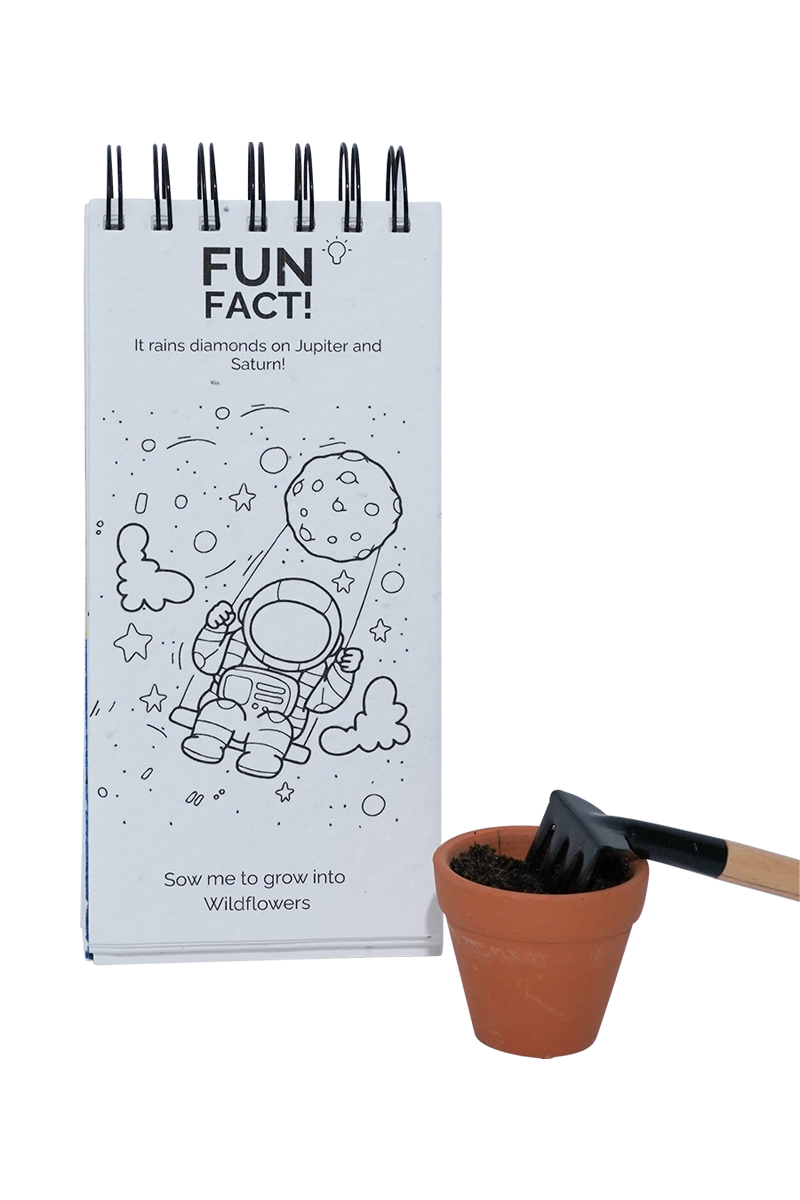 PURPLE & PURE | Outer Space Plantable Colouring Book