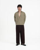 GRAYE | Gathered Wrap Shirt