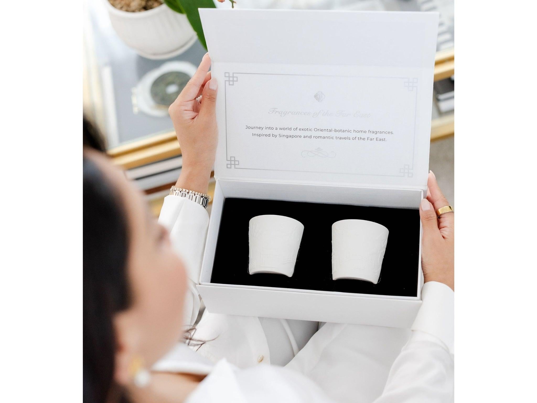 TEMPLE CANDLES | Chinoiserie Candle Duo Gift Box