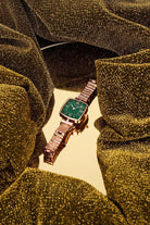 BLACK BY BLUE BRAVE | THCN T· II Green Mother-of-Pearl Dial Bracelet Watch