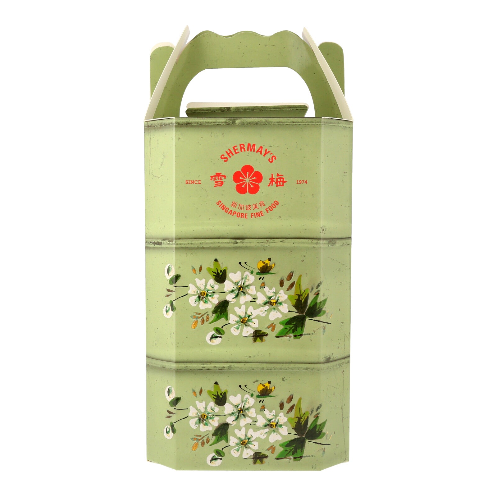 SHERMAY'S SINGAPORE FINE FOOD | Straits Green Tingkat Gift Set - Vegan