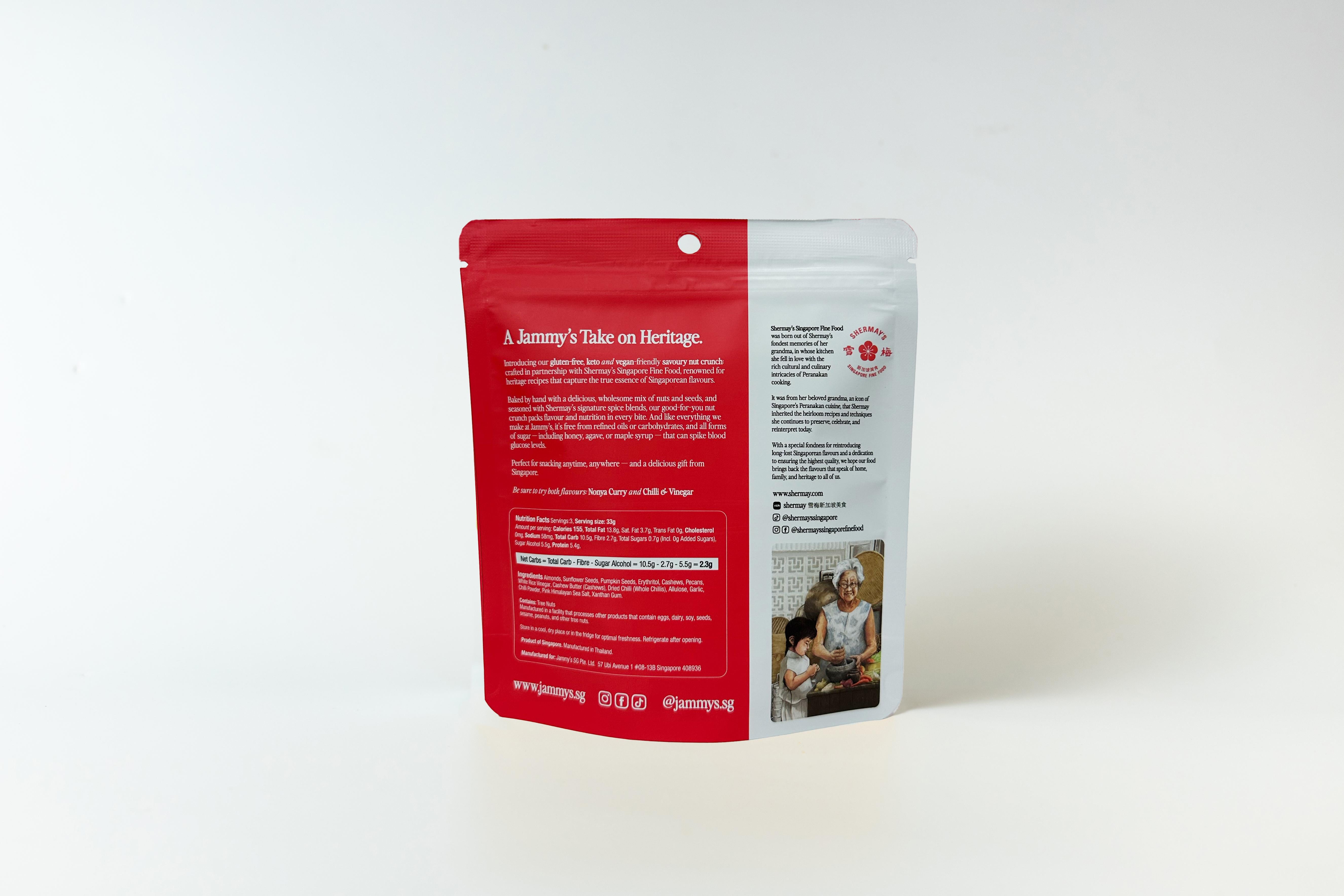 SHERMAY'S SINGAPORE FINE FOOD | Shermay's x Jammy's Chilli and Vinegar Nut Crunch