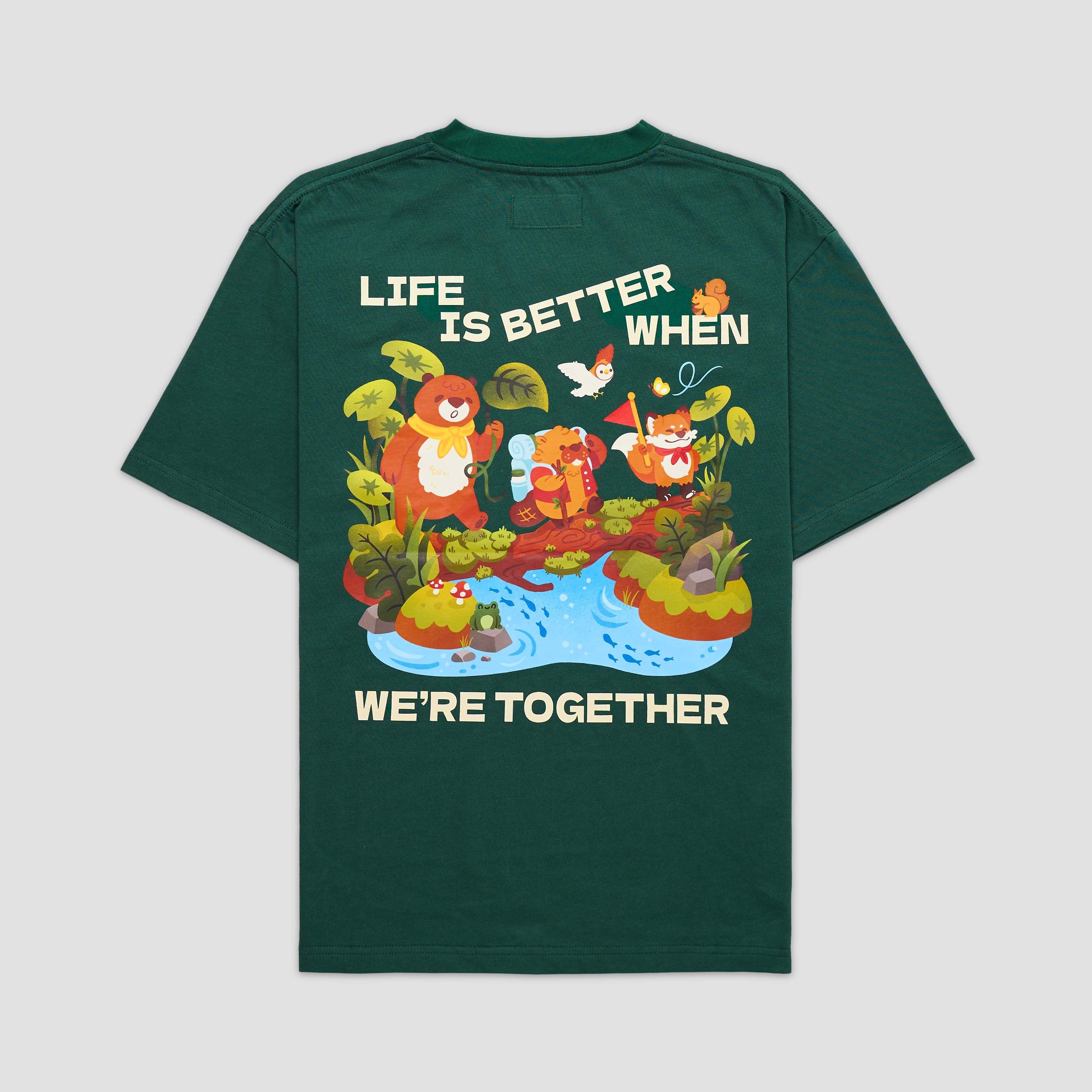 TALKING TOES | Better Together Oversized Tee | Green