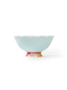 CRAFILAB | Light Blue & Rose Floral Rim Teacup
