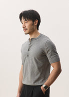 HOUSE OF HOUSE OF ANON PTE. LTD. | Sven Henley Knit Short Sleeve Top