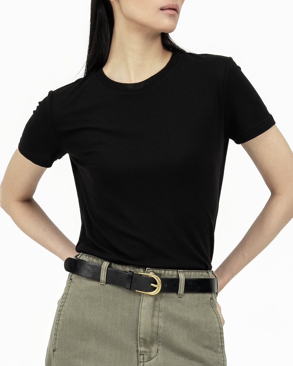 GRAYE | Ultra-Soft Wool Tee - Black