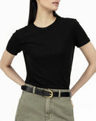 GRAYE | Ultra-Soft Wool Tee - Black