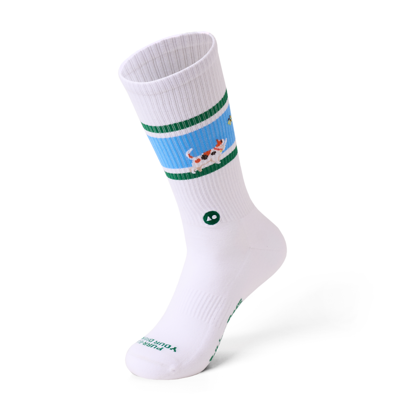 TALKING TOES | Cat in Purr-suit Athletic Sock
