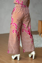 STUDIO GYPSIED | Batik Box Pleat Culottes In Tumbuh Pink