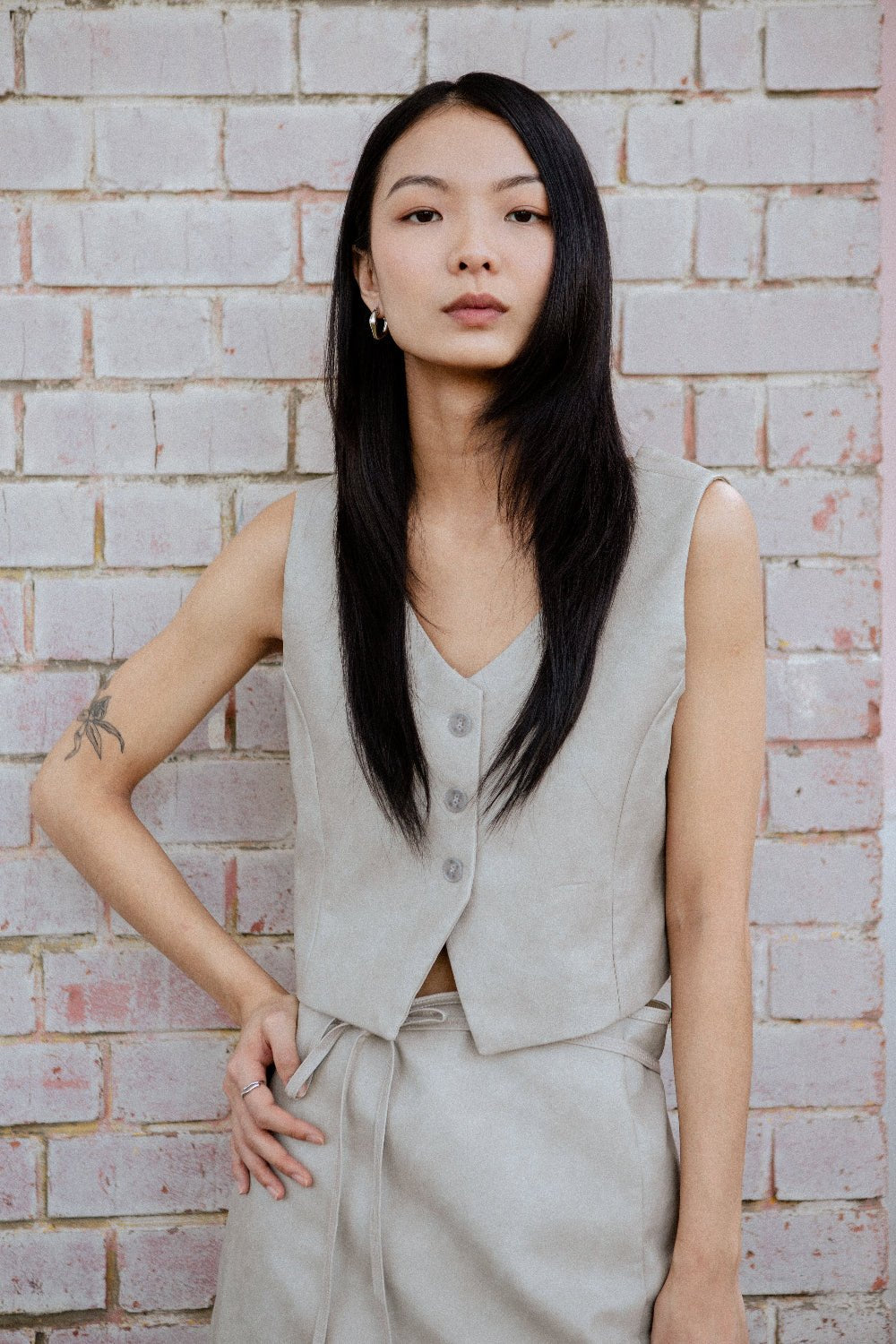 SAERO COLLECTIVE | Hae Structured Vest | Sand