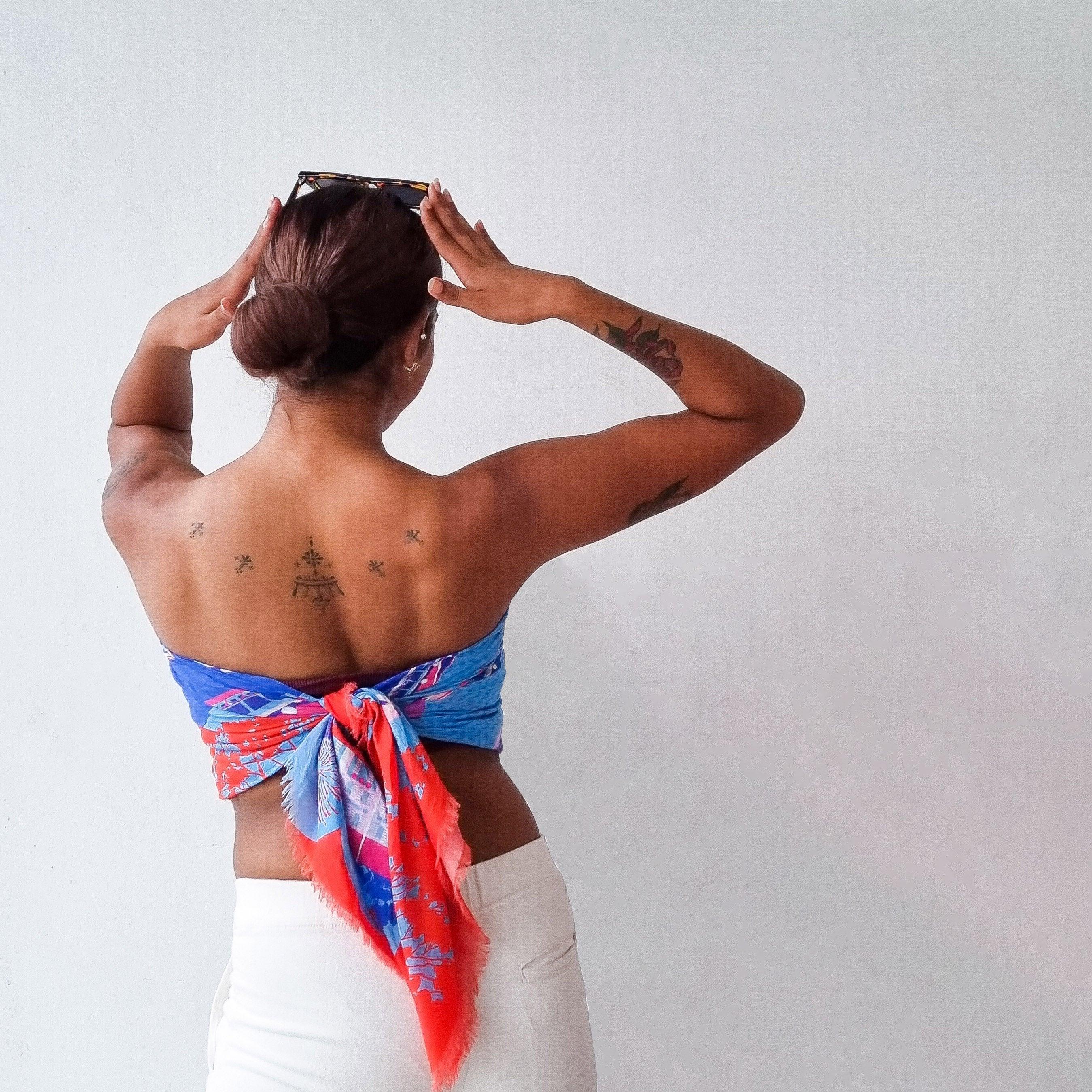 BINARY STYLE | Night At The Singapore Quay Silk Scarf