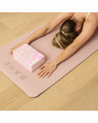 BAHE | Yoga Block 22.5x15x9cm - Mauve Marble