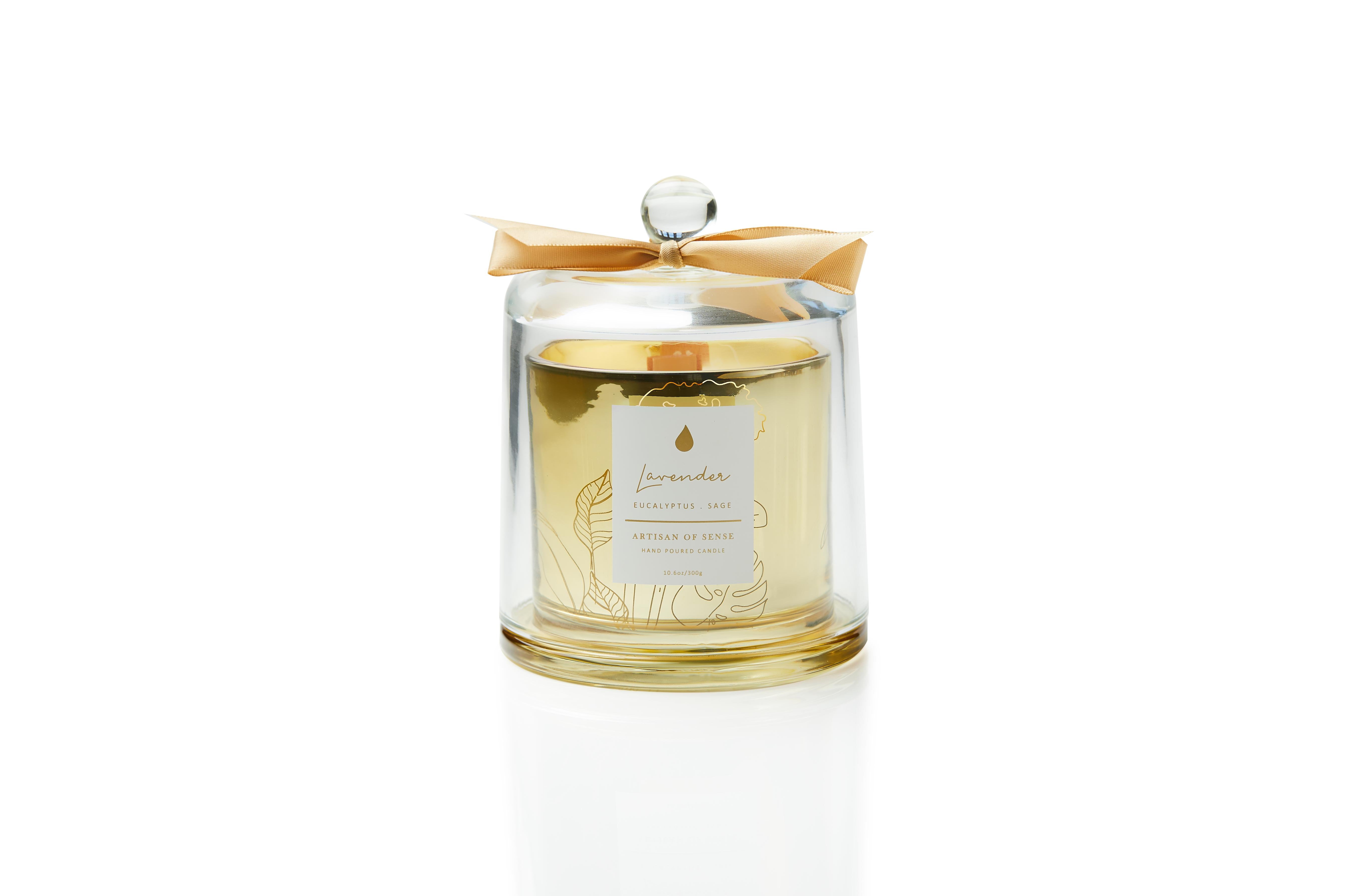 ARTISAN OF SENSE | Glass Dome Candle | Lavender. Eucalyptus. Sage