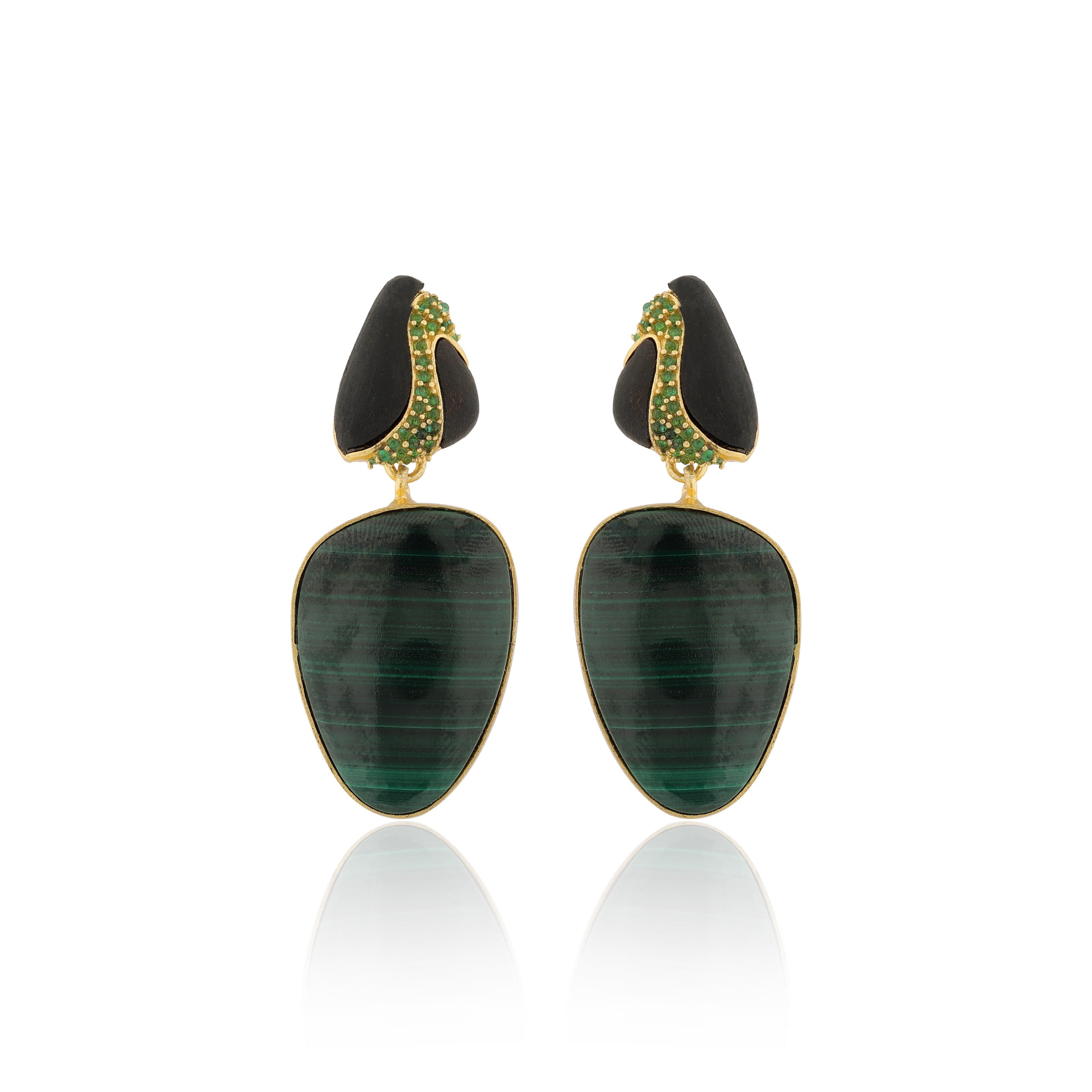 BOHEME BY VERO | Amazonia Earrings | Malachite