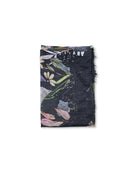 QUEENMARK | AN Printed Shawl 2024 Assorted Black Leaf