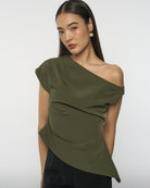 DRESSINGPAULA | Asymmetrical Drape Top