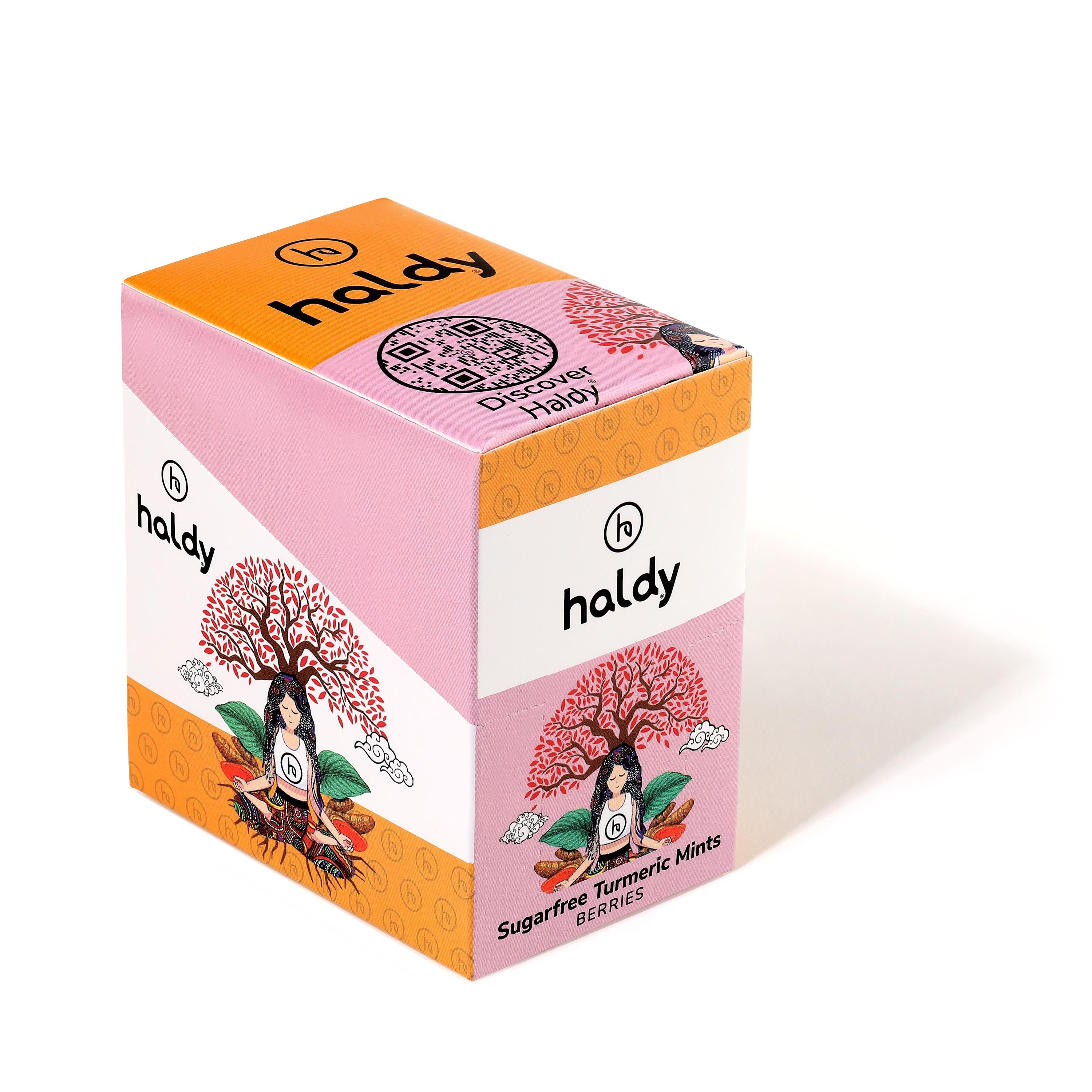 HALDY | Sugarfree Turmeric Mints - Berries (6-Pack)
