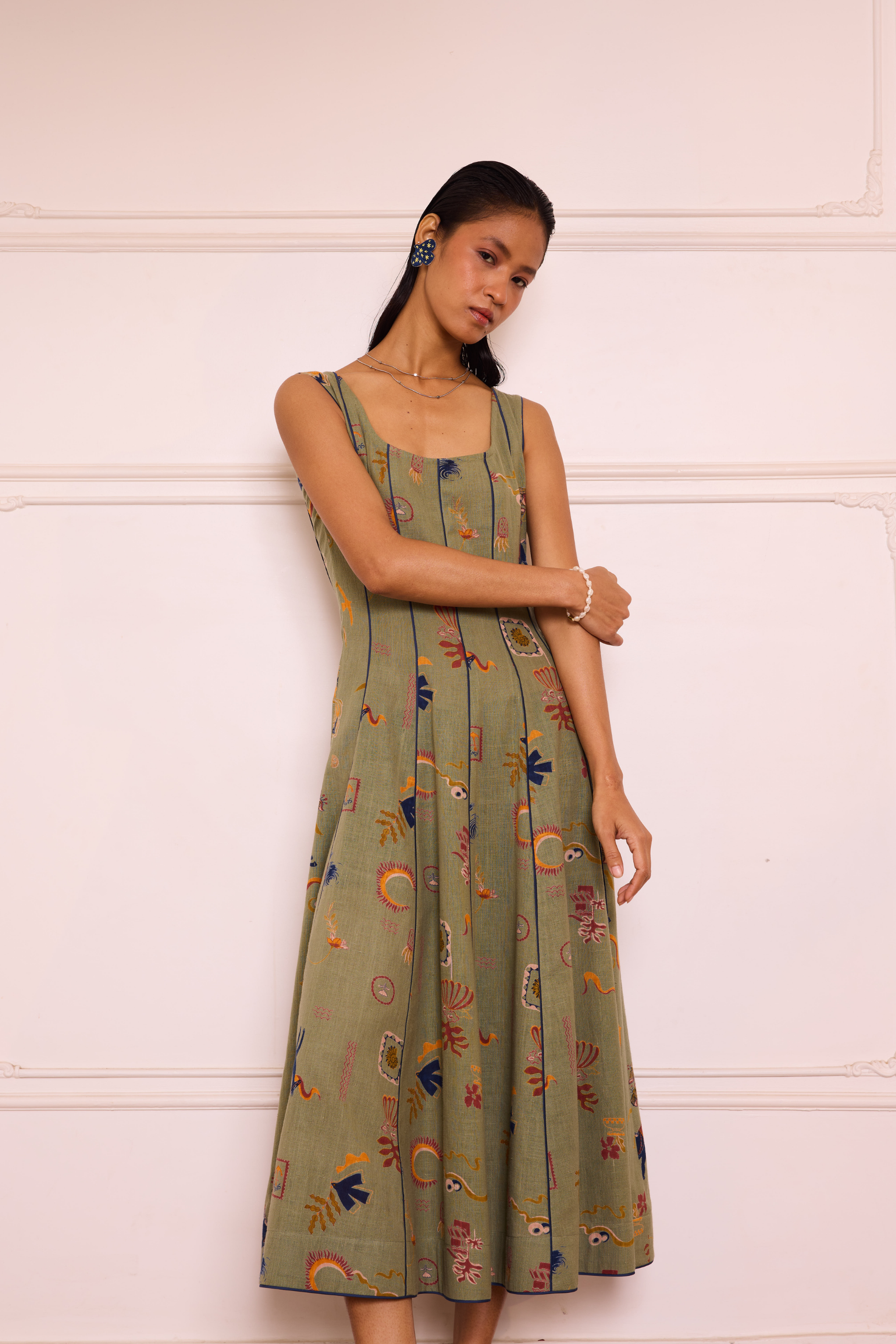 SUI | Bold Nights Handwoven Maxi Dress