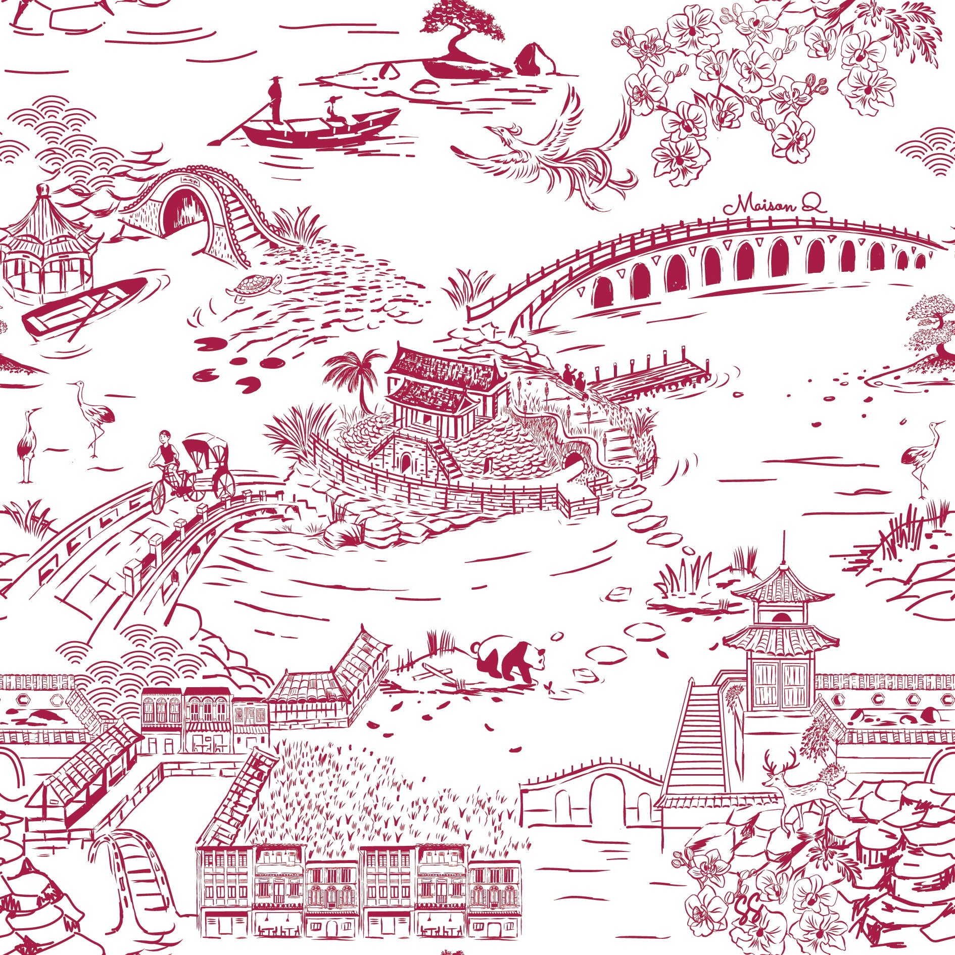 MAISON Q | Straits Tale Men's Shirt