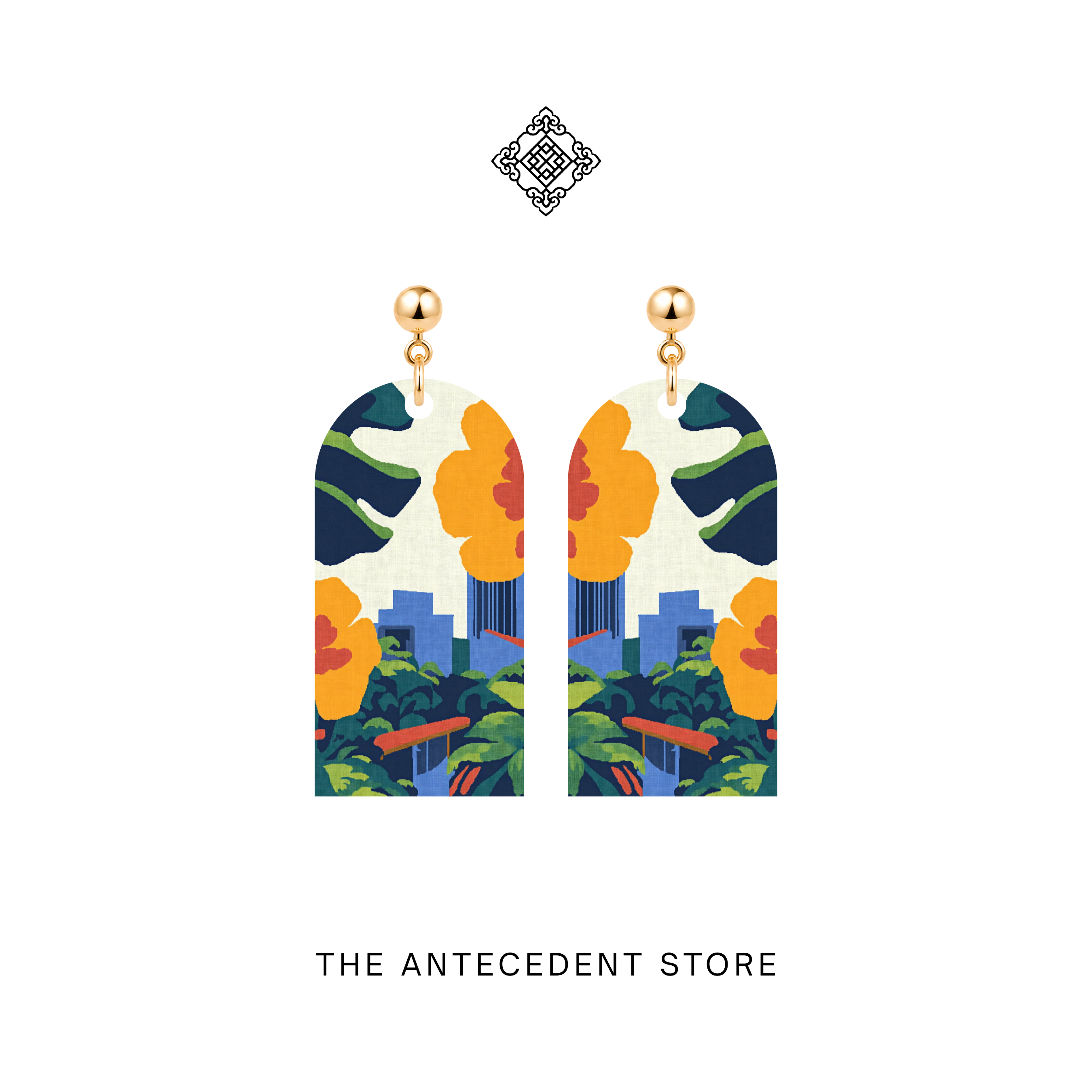 THE ANTECEDENT STORE | Singapore Skyline Earrings | Island Colours Series No. 03