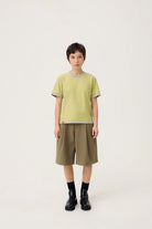 3EIGHTH | Everyday Reversible Tee In Zinc Grey & Lemon Fizz