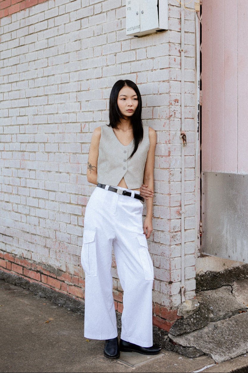 SAERO COLLECTIVE | Hae Structured Vest | Sand