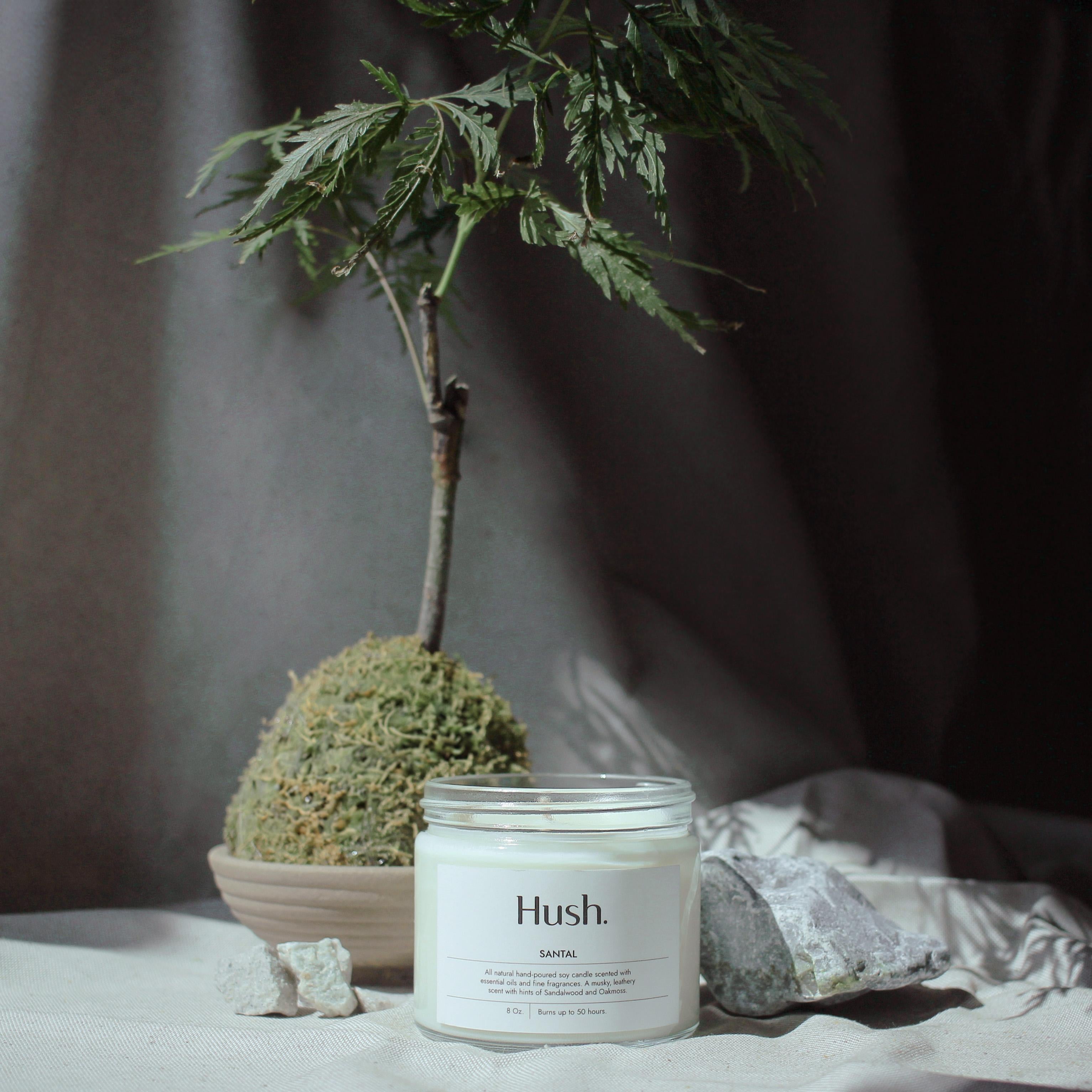 HUSH CANDLE | Santal Essential Oil Candle 8oz