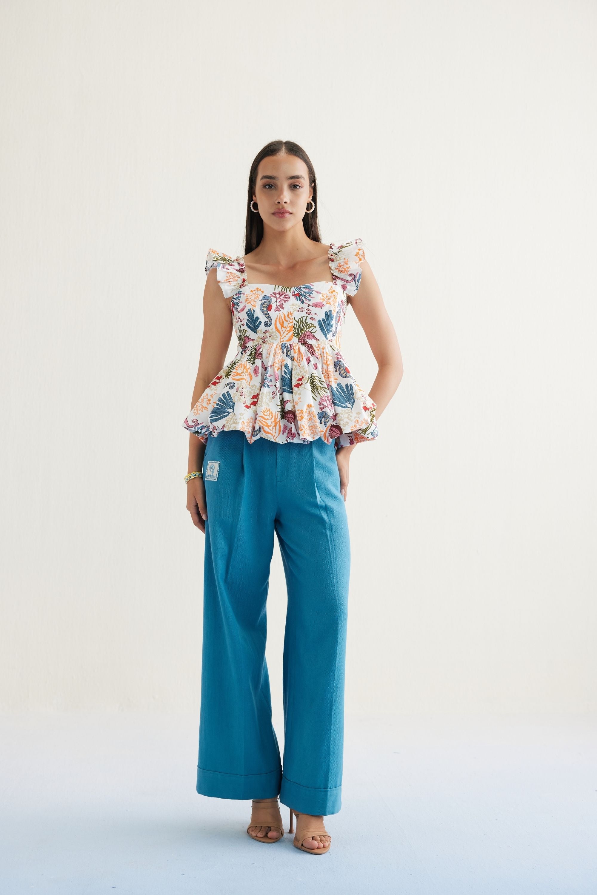 SUI | Coral Life Organic Cotton Blouse