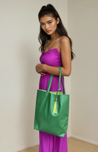 DESTI SAINT | Italian Leather Shopper - Emerald