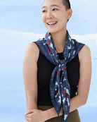 STUDIO QILING | Pura Vida Double Side Silk Scarf 100