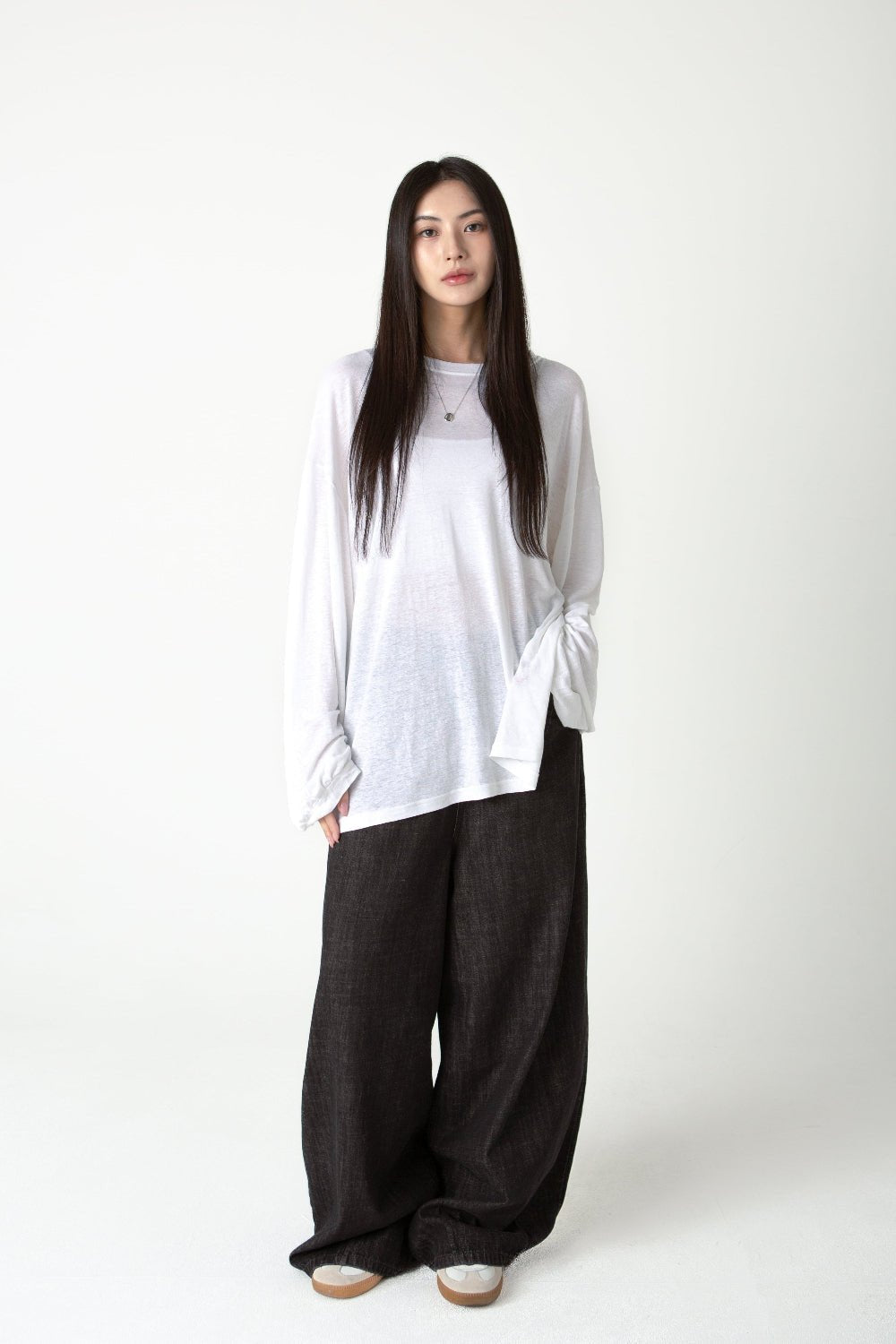 SAERO COLLECTIVE | Myeon Long Sleeve Top | White