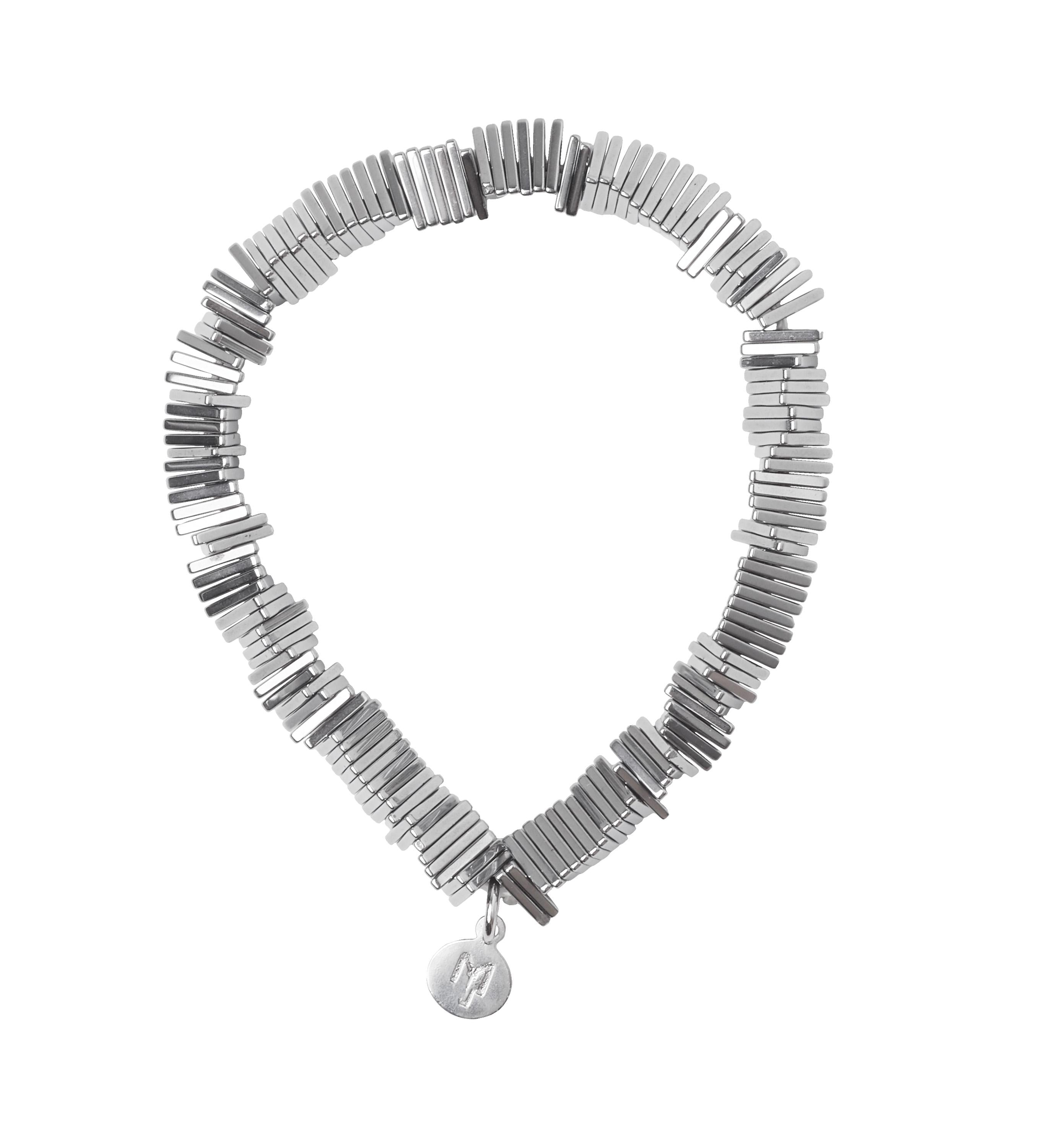 MARILYN TAN JEWELLERY | Kinetic Hematite Gemstone Elastic Bracelet