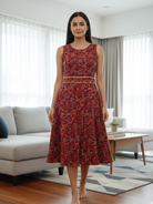 NIMBU | Elena Women's Flowy Dress With Belt