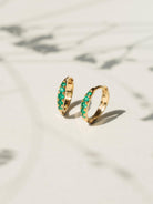 EMBRACE JEWELLERY | Eclipse Hoops With Green Onyx