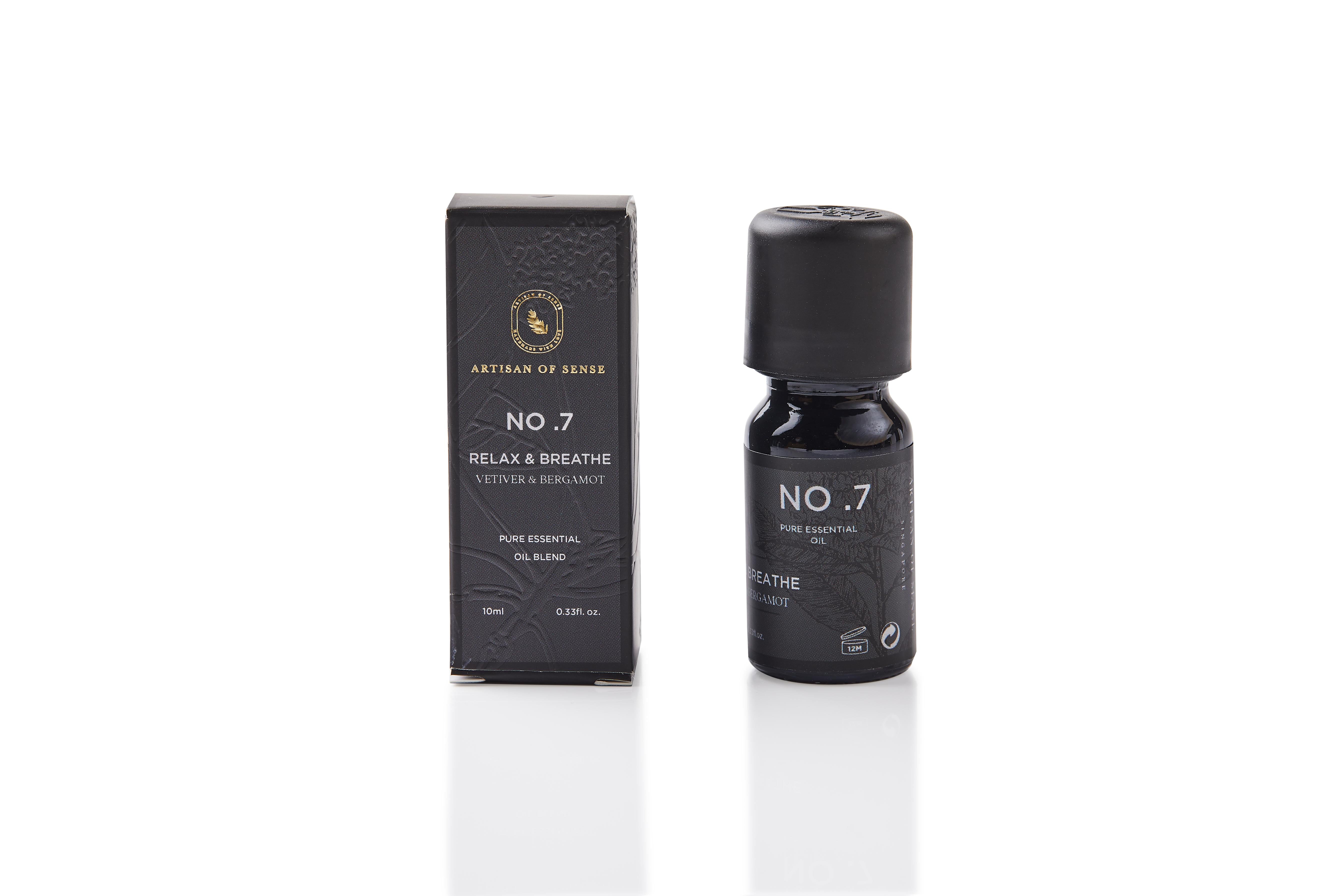 ARTISAN OF SENSE | No.7 Relax & Breathe Essential Oil Blend | Vetiver Lemon & Tea Tree
