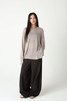 SAERO COLLECTIVE | Myeon Long Sleeve Top | Pink Beige