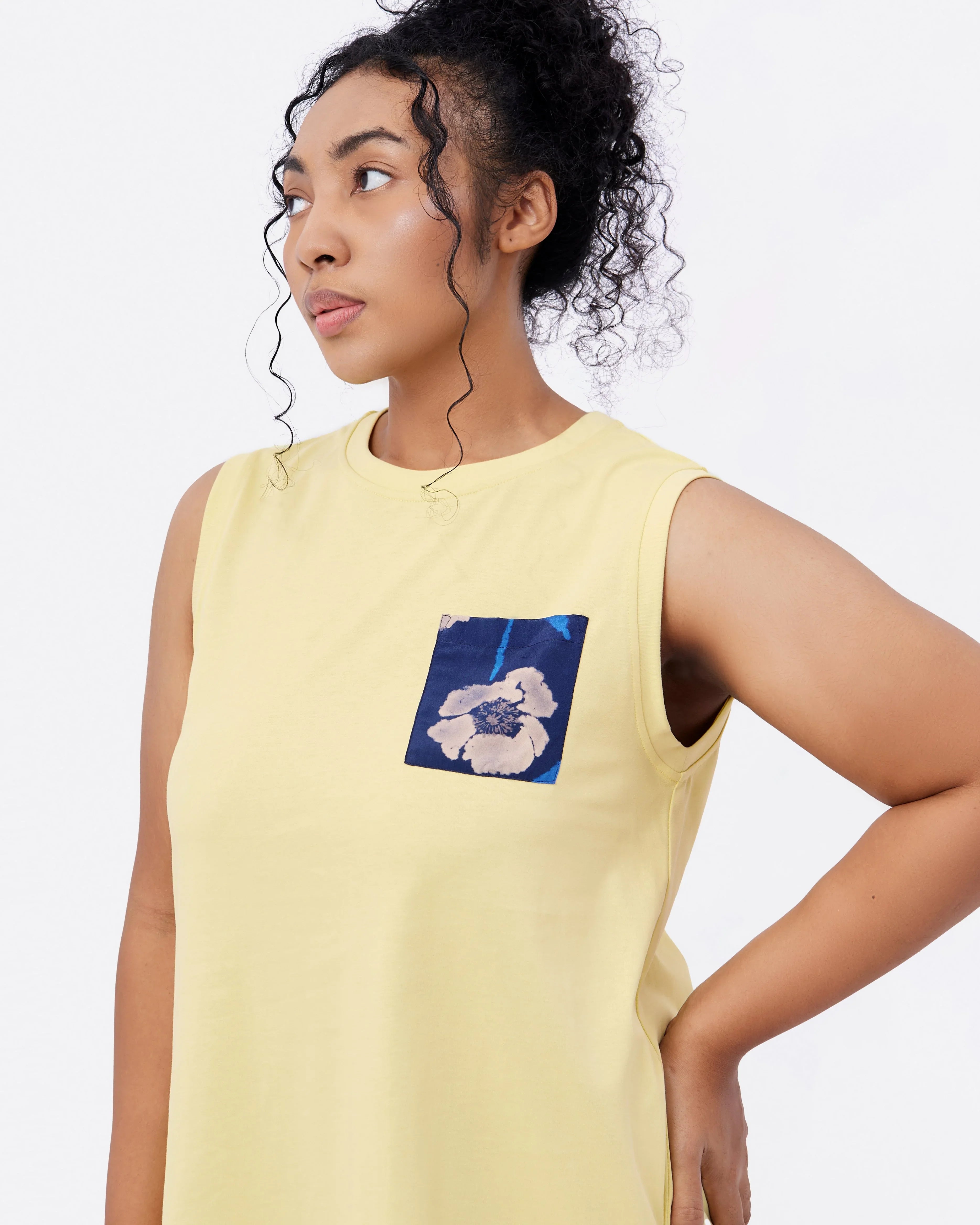 STUDIO QILING | Pear Cotton Jersey Tank Dress