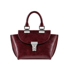WU HAUS | Le Bon 14 Plum Leather Top Handle Bag