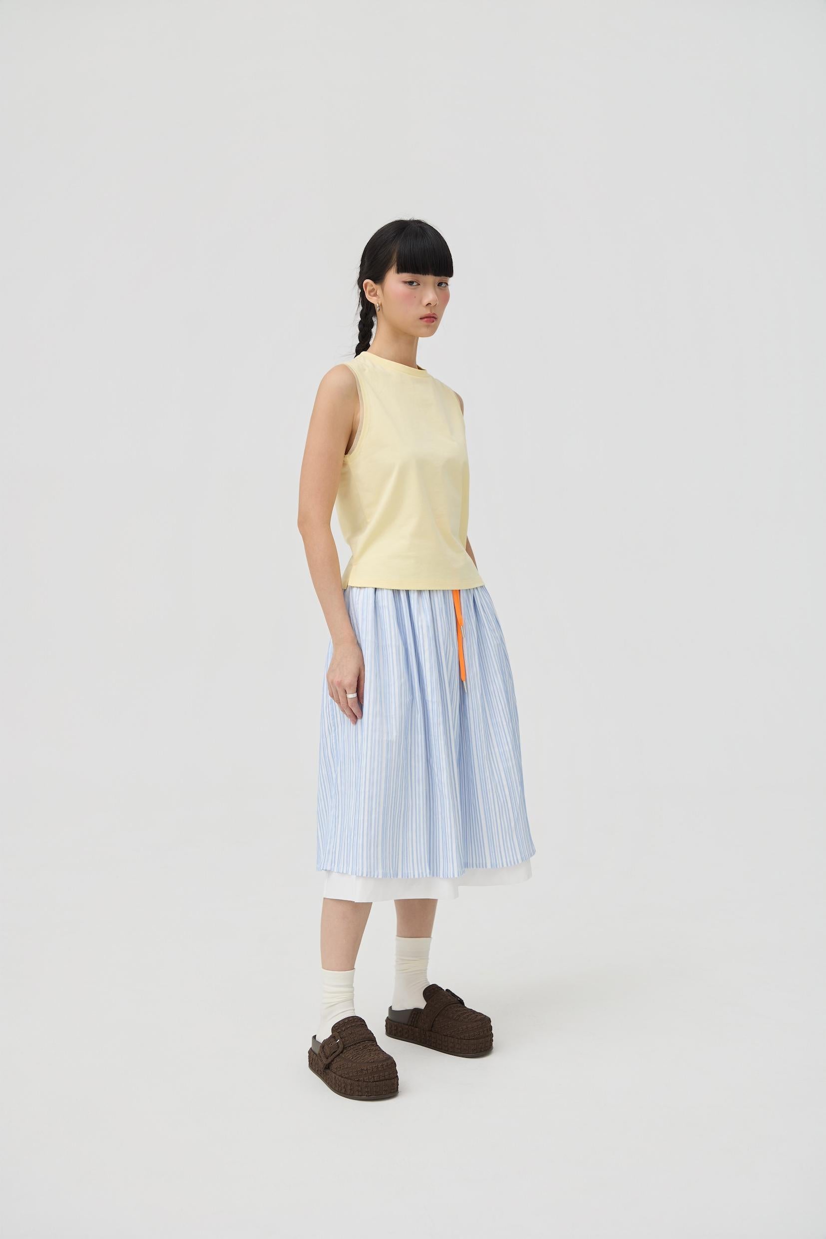 3EIGHTH | Kumo Muscle Tank | Butter Yellow